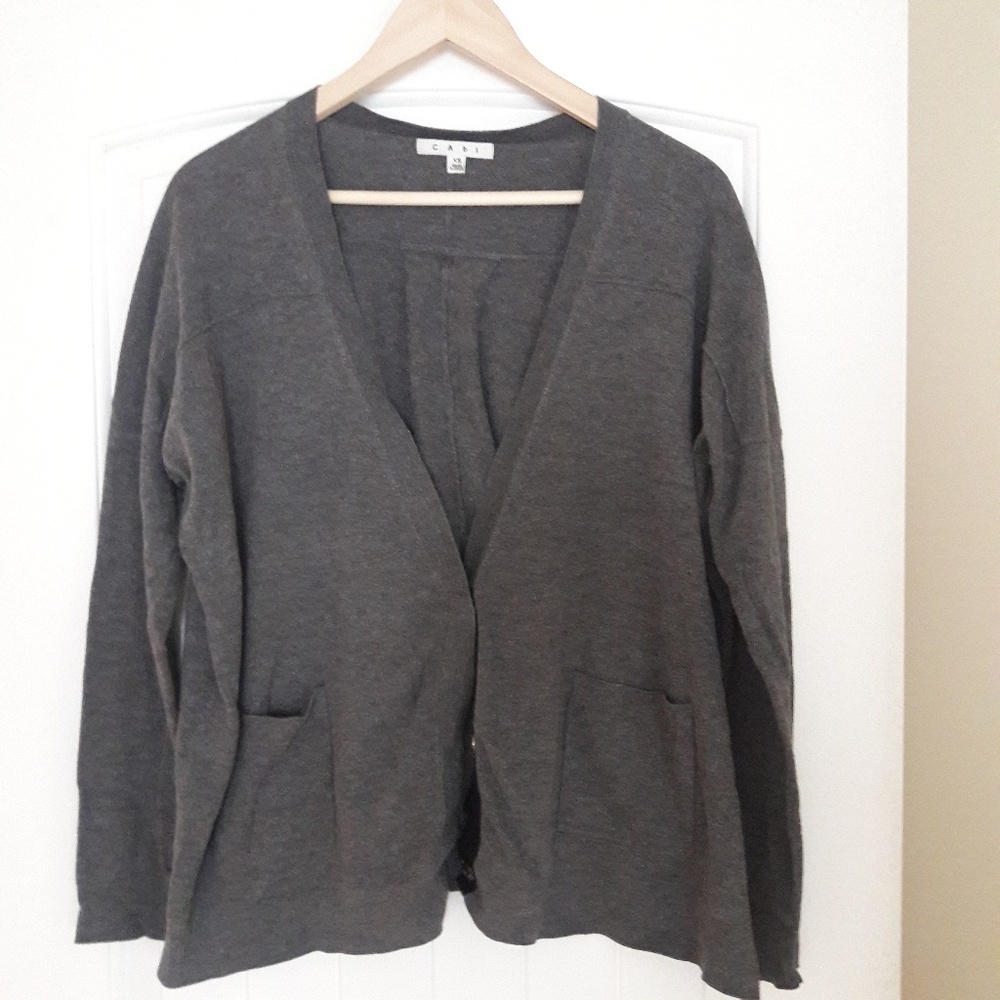 Gray cardigan